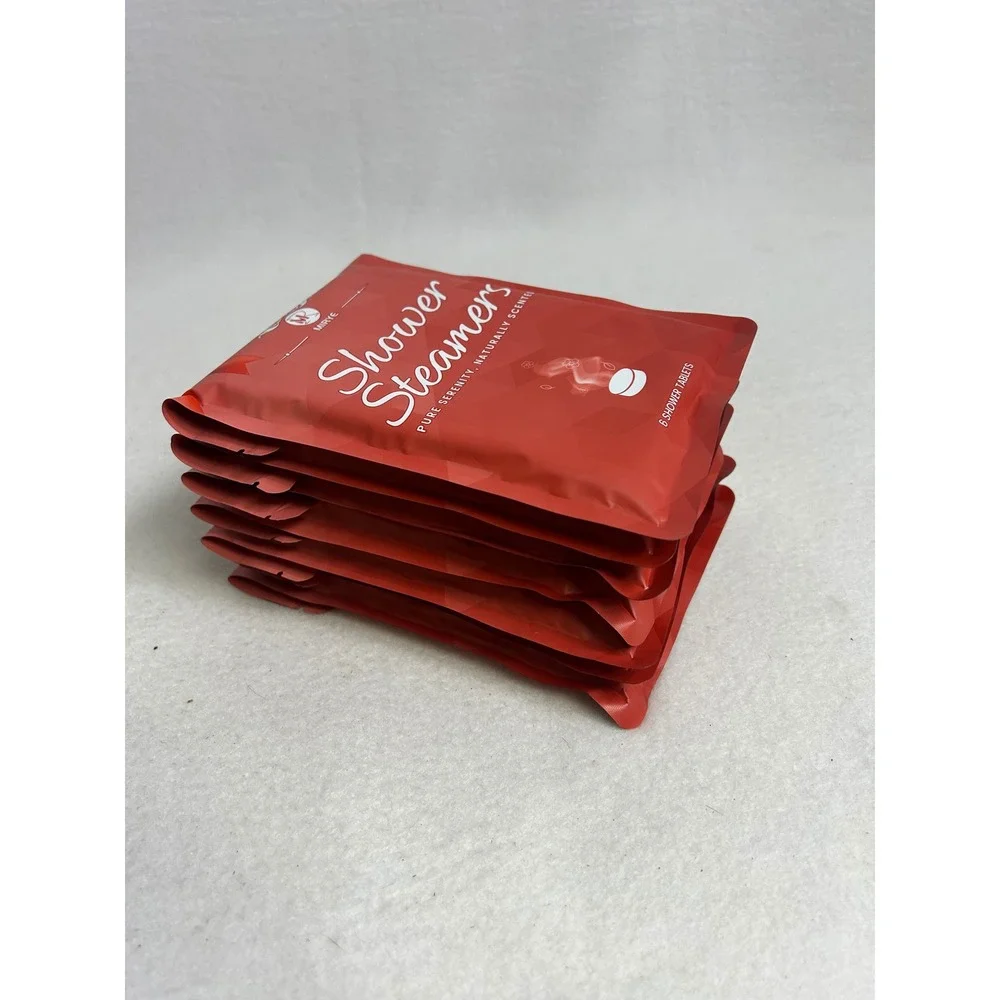 Spa Relaxation MR MIRYE Unisex 7 Pack Red Shower Steamers 42ct Naturally Scented